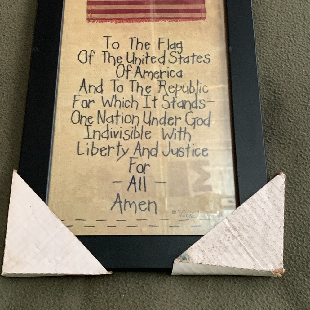 Vicki Huffman framed prints. The Star Spangled Banner & I Pledge Allegiance - Picture 6 of 8